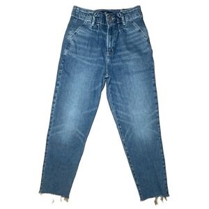 Hollister Ultra High-Rise Pleated‎ Mom Jeans Vintage Stretch Jeans - 27x27